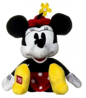 Peluche Minnie Collector 90 Ans - Edition Limitee Anniversaire - Cadeau Fan Enfant, Adulte - Set Doudou avec Carte Tigre