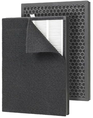 Dr.Prepare DAP01 Filter Replacement, 2 Pack, 3-Stage HEPA Filter with Washable Pre-Filter and Activated Carbon Air Purifier Parts & Accessories