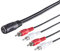 Cavo a diodo DIN - Presa a diodo 5 pin a 4 spine RCA 0,2 m [Elettronica]
