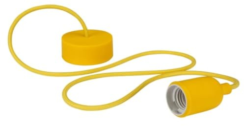 VELLEMAN - LAMPH01Y Vellight Design Deckenleuchte mit Textilkabel, Gelb 232276
