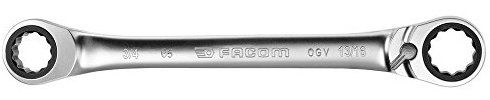 FACOM Knarren Ringschlüssel mit um 15° abgeschrägten Ringköpfen, 12 Kant 3/4x13/16, 1 Stück, 65.3/4X13/16