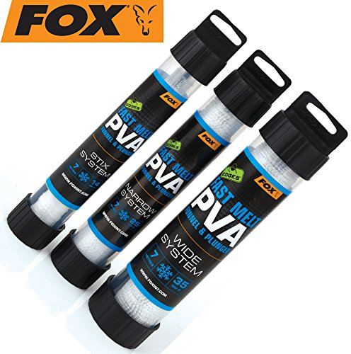 Fox Edges PVA Mesh System Fast melt 7m - PVA-Schlauch zum Karpfenangeln & Friedfischangeln, wasserlösliches Netz zum Anfüttern, Größe:35mm Wide