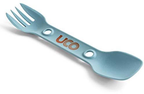 UCO Utility Spork 3-in-1 Combo Spoon-Fork-Knife Utensil Only - No Tether, Stone Blue