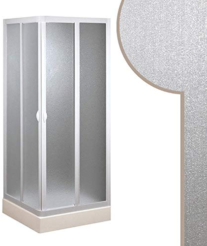 Forte Acryl Duschkabine 100x100 cm Smart mit zentraler Öffnung.
