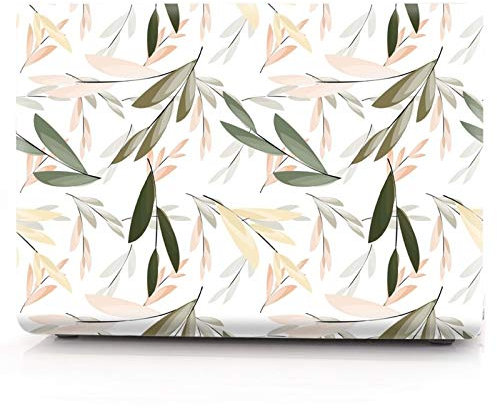 JINXIUCASE Étui Floral Compatible with Huawei Matebook D14 D15 2019 2020 2021 Carte Feuille de Feuille Hard Cover Portable Compatible with MateBook D 14 15 2019 2020 2021