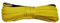 Corde synthétique LIS62222 - 3,5 t - 15 m - Jaune/jaune - Treuil en plastique - Pour quad, tout-terrain 4 x 4 SUV