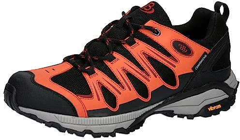 Brütting Unisex Expedition Traillaufschuh, Schwarz/Orange/Rot, 38 EU