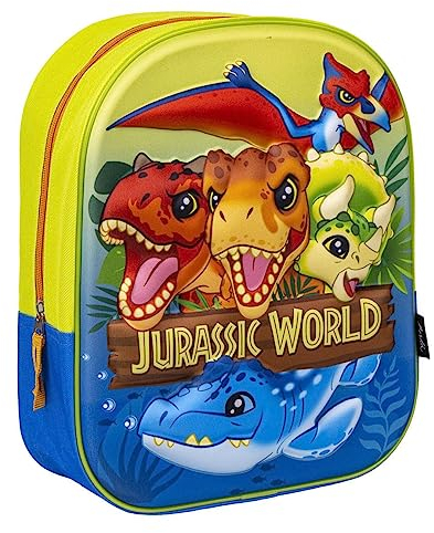 Jurassic World Rucksack Dinosaurier Design, Schulrucksack, 3D Kinderrucksack, Reiserucksack, Geschenk für Jungen