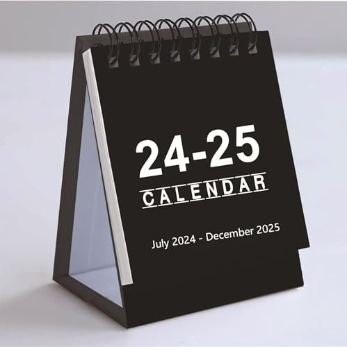 Schwarzer Mini-Kalender 2024