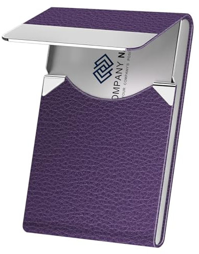 DMFLY Porte-cartes de visite en cuir synthétique de luxe et multi-cartes, porte-cartes de visite, porte-cartes de crédit, d'identité pour homme et femme – Gardez vos cartes de visite propres, B