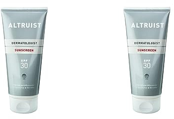 ALTRUIST. Dermatologist Sunscreen SPF 30 – Superior 5-star UVA protection (PPD: 39) by Dr Andrew Birnie, suitable for sensitive skin, 200 ml (Pack of 2) (Packung mit 2)