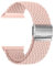 Nepfaivy Bracelet en Nylon Compatible avec Apple Watch 49mm 46mm 45mm 44mm 42mm Femme Homme, Bracelet Elastique Sport de Remplacement Réglable pour watch Ultra/SE/10/9/8/7/6/5/4/3/2/1, Sable Rose