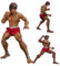 Lzrong Anime BAKI Figur Hanma Baki Action Figur Muskelmann kämpfen Haltung PVC Modell Statue Desktop Dekoration Fans Geschenke 17cm