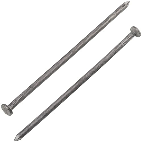 AERZETIX - C70861 - Set mit 100 Flachkopfnägeln Ø4x120 mm - Kopfdurchmesser Ø9 mm - aus stahl - silberfarben - polsterung verkleidung zimmerei bau konstruktion