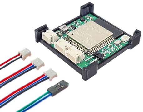 ElecGear Mini WLED LED Streifen Controller, WLED App-gesteuert mit Digitalem Mikrofon, DC12V Stromversorgung, 2 Ausgangsanschlüsse funktioniert mit DC5V-adressierbaren RGB-Streifen