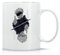 Gojo Satoru Jujutsu Taza de Té y Café de Cerámica Clásica Blanca Negra y Rosa Mágica 330ml