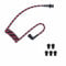 stdgove Acoustic Coil Tube Mixed Color Colorful Replacement with Silicone Small Ear Tips Buds for Right Left Ears for Two Way Radio Walkie Talkie Air-Tube Earpieces (Black+Red+Pink)