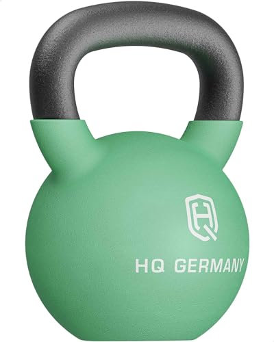 HQ Germany® Neopren Kettlebell | Vollguss | 2-32kg | Starter-Sets | ±2,0% Gewichtstoleranz, Gewicht:22KG