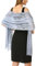 vimate Grauer Spitzenschal-Schal-Sommer Eleganter formeller Gästeschal Wraps für Damen Schickes Brautabendkleid (DE-Style 1-Grau)