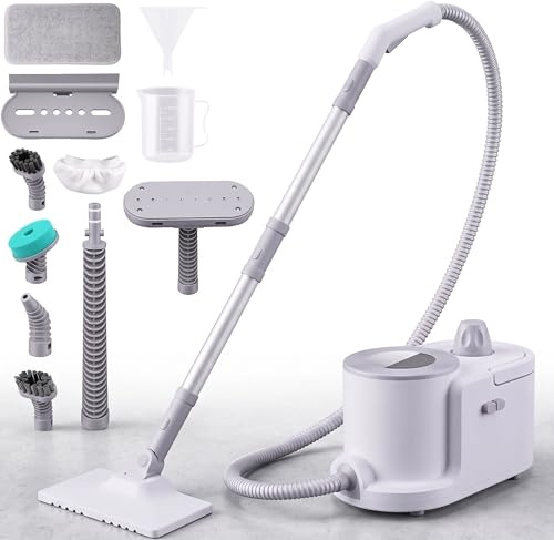 Dampfreiniger Boden Steam Cleaner 5 Bar 2000w Dampfreiniger FüR Alles Auto Hochdruck Dampfente Steamer Cleaning Fenster Fliesen Teppich Polster Bad Dampfdruck Max 1.9 L Tank,40 Minuten