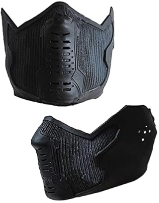 Yulefly Bucky Maske soldat Kostüm Zubehör Cosplay Erwachsene Schwarze Maske Karneval Halloween