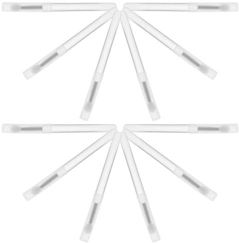 SOIMISS 10 Stück Silikon Lippenpinsel mit Schutzhülle Weich Tragbar Leicht zu Reinigen Lippenstift und Lipgloss Applikator für Make Up Lippenbalsam Lippenpeeling