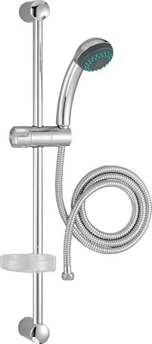 JACOB DELAFON Conjunto de ducha con barra y jabonera Incluye flexible metálico BASIC 1 E14325-CP