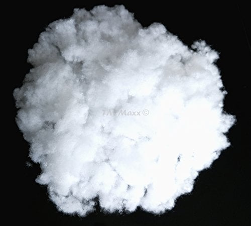 Bastelwatte Füllwatte Watte Bastelarbeiten Kissenfüllung Füllwate für Kuscheltiere Füllmaterial Öko - Tex 100 1000Gramm Grundpreis für 1Kg-(13,58 Euro) 1000 g (1 kg) - ca. 50 Liter
