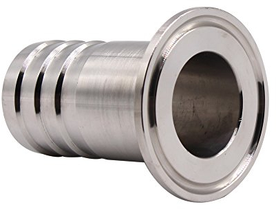 DERNORD 3,8 cm Tri-Clamp auf 3,2 cm Schlauch-Widerhaken-Adapter SUS304 Sanitär-Schlauchverschraubung (1,25 Zoll Widerhakenschlauch)