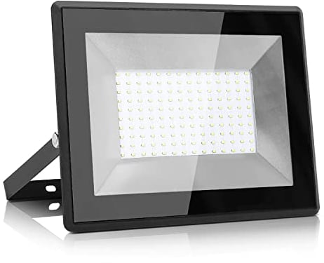 Aigostar LED Strahler außen 100W Kaltweiss 6400K 9000LM Scheinwerfer Flutlichtstrahler Flutlicht IP65 Wasserdicht Außenstrahler für Hell Garten Garage Sportplatz Hof Fluter