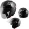 Motorradhelm Helm Sturzhelm Jethelm Roller Innensonnenblende Visier Schwarz XS