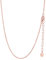 PROSILVER Chaîne Collier Rose Gold 1.5mm Ras de Cou pour Pendentif Maille Forçat Argent 41cm Steling Silver Rolo Chain Ajustable Bijoux Accessoire Cadeau Anniversaire Fêtes