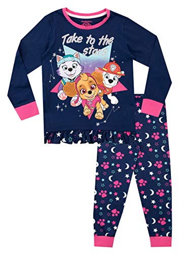 Paw Patrol - Ensemble De Pyjamas - La Pat'Patrouille - Fille - Bleu - 4-5 Ans