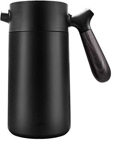LIDS 950ML Cafetiere French Press Coffee Maker, Stainless Steel Heat Resistant Tea Cafetiere Kettle, Double Wall Coffee Press Pot Filter Coffee Maker Pot for Home Office (Black)