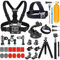 YEHOLDING Upgraded 25 in 1 Action Camera Accessory Kit Compatible with GoPro Hero 12 11 10 9 8 Max 7 6 5 Black Session Fusion Silver White DJI Insta360 SJCAM Campark and Other Action Cameras