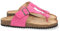 shoes&blues.es 63844-Sandalia Plana para Mujer, con Planta Bio muy Comoda, Estilo Esclava, y Detalle de Hebilla, Primavera Verano 2022. Talla 39 Fucsia