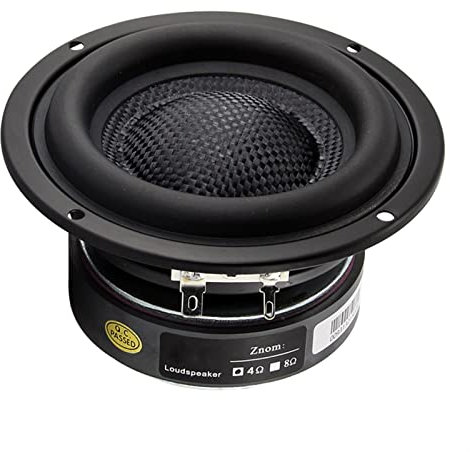 WNJ-TOOL, Subwoofer de altavoz de bajo de 4 pulgadas 50W 4OHM 8OHM Subwoofer Coche Audio de Audio Fibra de vidrio Altavoz Brass de Bajo Frecuencia de baja frecuencia Altavoz ( tamaño : 1pc-4Ohm )