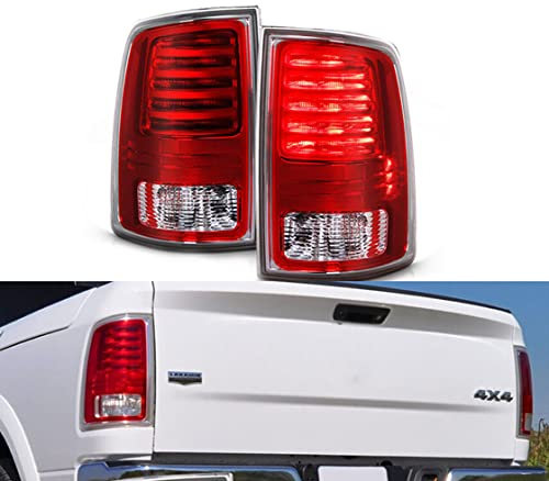 JESYMBX Für Dodge Ram 1500 2500 3500 2013–2018 LED Auto Rücklicht Bremslicht Rückfahrscheinwerfer Nebelscheinwerfer 68093079AC links und rechts 1 Paar