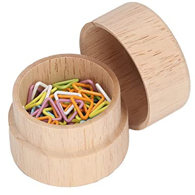 60Pcs Stitch Markers with Wooden Storage Box, Knitting Stitch Marker Triangle Colorful Locking Stitch Knitting Place Markers for DIY Handicraft Place Buckle Marker