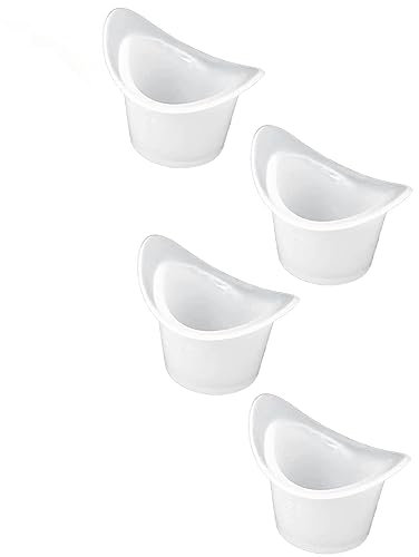 Gobelet de Lavage Oculaires,4 PCS Lavage dOeil Réutilisable Tasse Gobelet de Lavage Portable Lave Oeil Gobelet Plastique Gobelet de Lavage Oculaires pour Le Bain des Yeux Fatigués 8 ML
