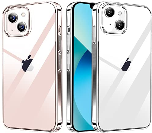 Wecare für iPhone 13 Hülle Transparent Vergilbungsfrei, Crystal Clear Ultradünne TPU Schutzhülle iPhone 13 Hülle, Kratzfestigkeit Stoßfeste Haltbarkeit Handyhülle iPhone 13 Case, Diamond Series