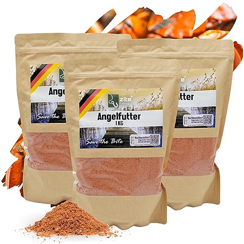 Zite Fishing Grundfutter Karpfen-Angeln | 3 kg hochwertiges Power Bait Karpfen-Futter | Starke Lockwirkung auf Friedfische | Wiederverschließbar | Groundbait Angelfutter (Monster Crab)