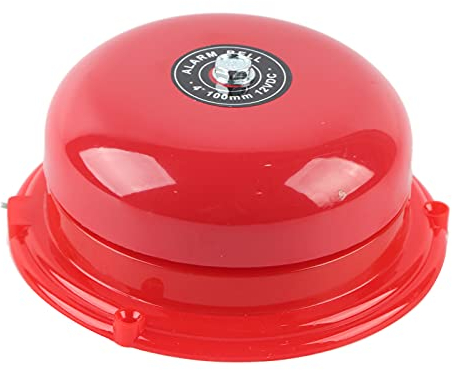 4 Zoll Metall Feuerkontrolle interner Schlagtyp elektrische Glocke, Kupferspule, Feueralarm Glocke 100db Lautstärke (12V)
