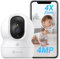 EZVIZ 4MP Indoor Camera No Monthly Fee, 512GB Supports, Spotlight Colour Night Vision, Dual Band Wifi, One-touch-calling Button, Two-way Audio, Sound/Human Detection, Works with Alexa (CP1 Pro 2K+)