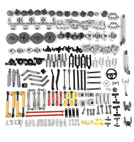 Lumitex Ersatzteile Set, 169 Teile Differential Lock Turntable Stoßdämpfer Teile Klemmbausteine Set