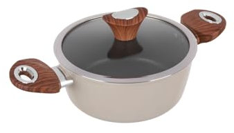 Casseruola 20 cm crema Kolors con coperchio