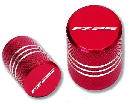 AUDSNI Motorrad Ventilkappen Für YA&MAHA FZ-25 FZ25 Motorradreifen-Ventilschaft-Abdeckkappen(rot)