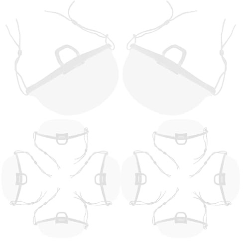 FAVOMOTO 20PCS Transparent Open Chef Mask, Reusable Anti-Fog Face Mouth Shield Spit Guard Food Safety for Restaurants Food Truck Hotels Mall Beauty Salons