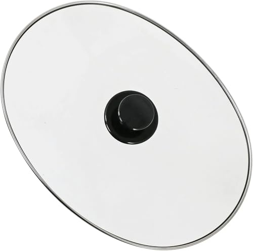Cooks Professional Spare Glass Lid for 6.5 or 8L Litre Slow Cooker - Replacement Part - Made from Durable Clear Strong Tempered Glass - Dishwasher Safe
