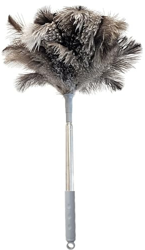 Ostrich feather dust collector, household dust removal tool, South African ostrich feather dust removal tool. (88.58inch)